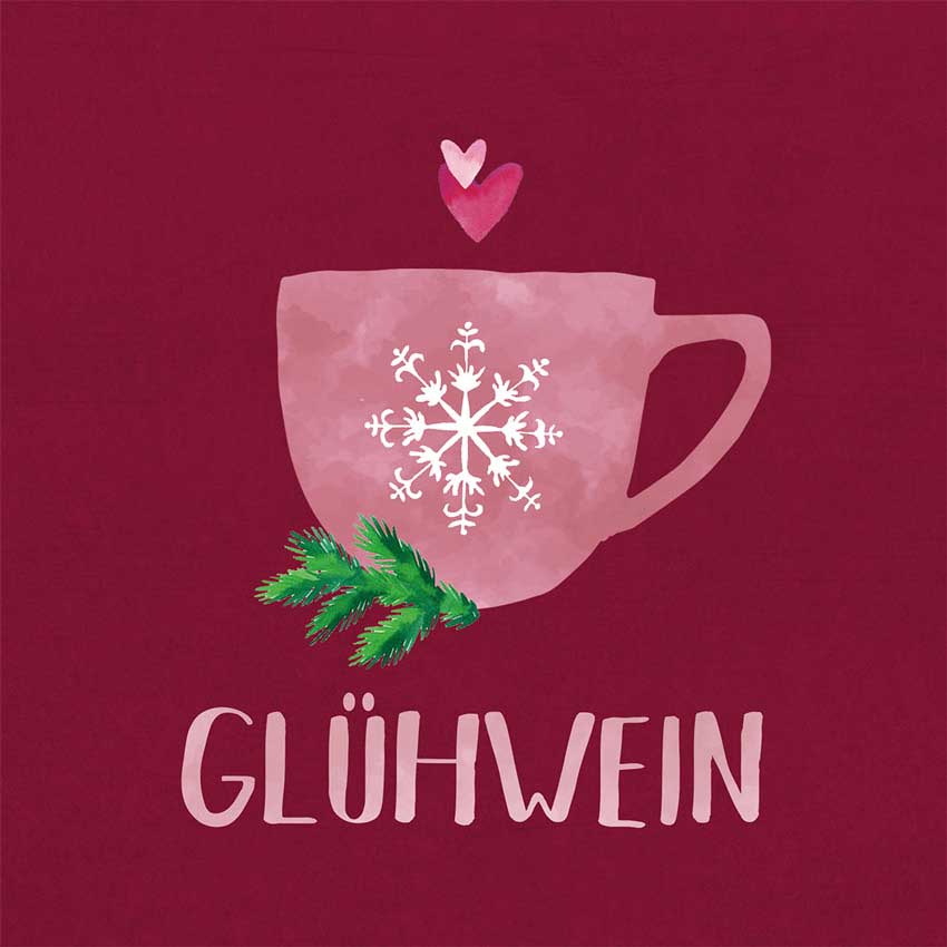 "Glühwein", große Papierservietten von PPD "Glühwein", große Papierservietten von PPD