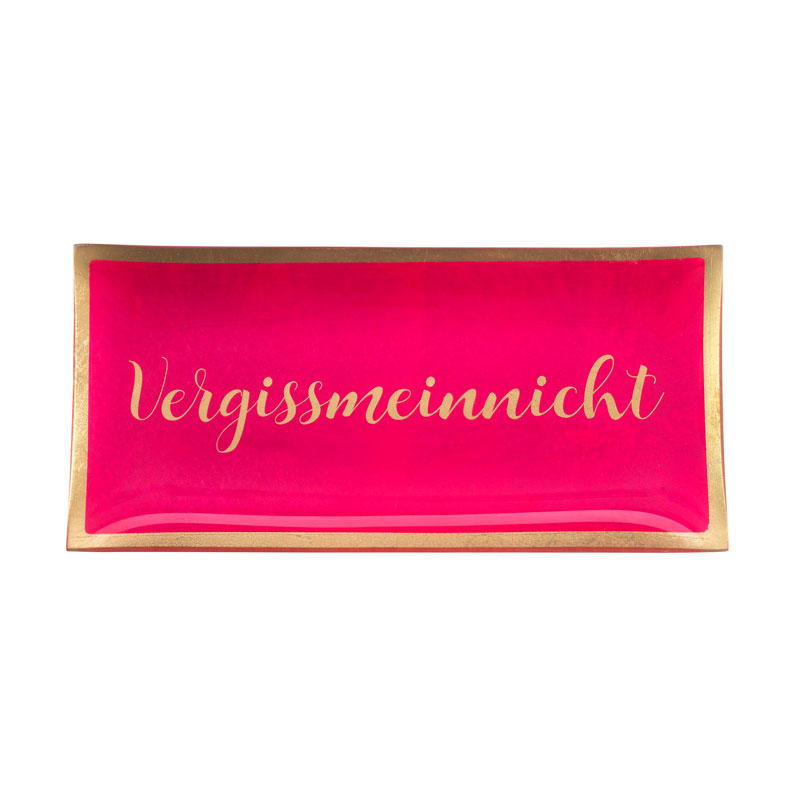 Love Plates - Glasteller "Vergissmeinnicht" von Gift Company Love Plates - Glasteller "Vergissmeinnicht" von Gift Company