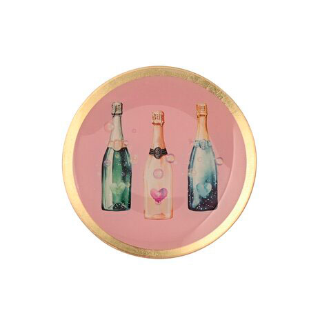 Love Plates - Glasteller "Champagnerflaschen"  von Gift Company Love Plates - Glasteller "Champagnerflaschen"  von Gift Company