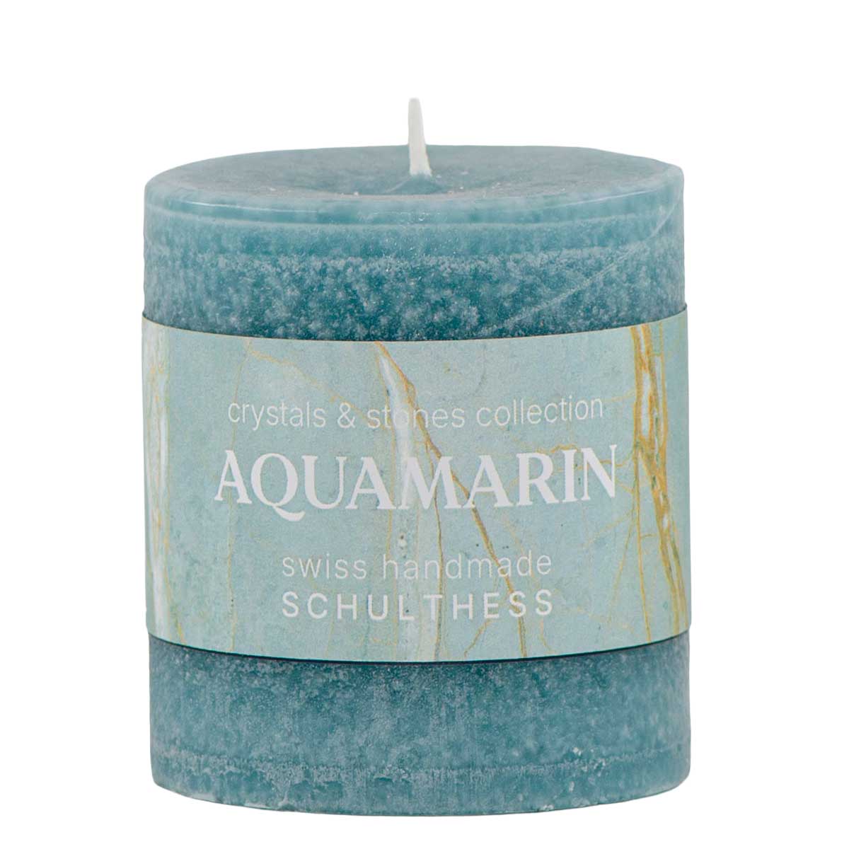 Aquamarin Duftkerze aus der Crystals & Stones Kollektion von Schulthess