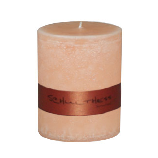 Schulthess Stumpenkerze ohne Duft - Farbe Peach cashmere