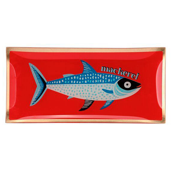 Love Plates - Glasteller "Makrele rot" von Gift Company Love Plates - Glasteller "Makrele rot" von Gift Company