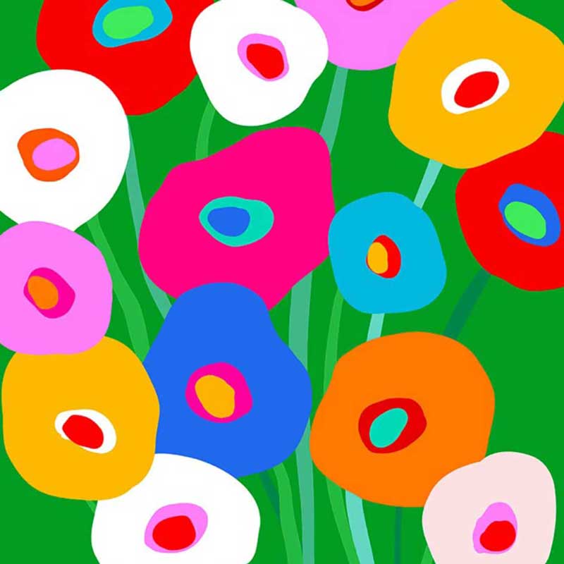 "Super Bloom green", große Papierservietten von PPD "Super Bloom green", große Papierservietten von PPD