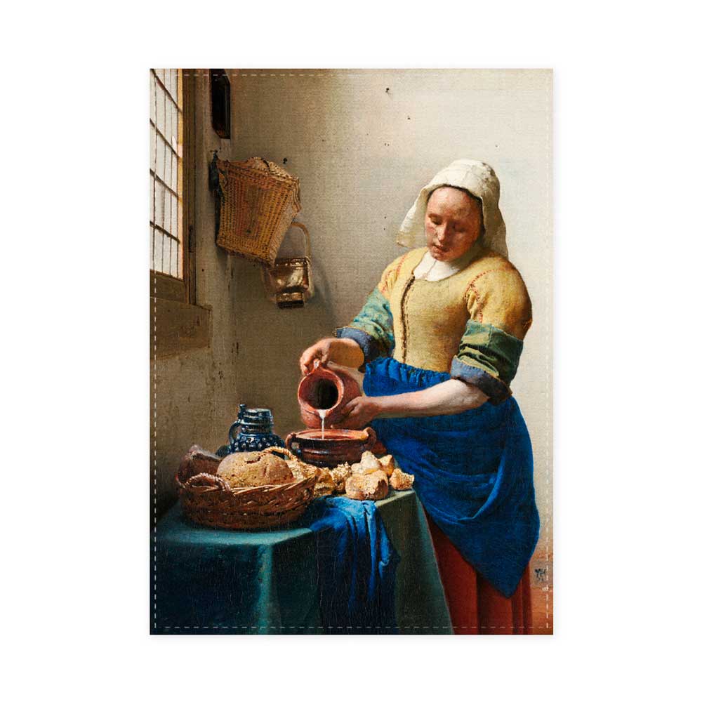 "Milchmädchen" - Geschirrtuch / Johannes Vermeer