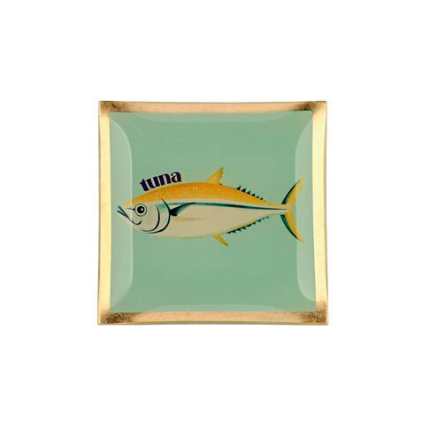 Love Plates - Glasteller "Thunfisch mint" von Gift Company Love Plates - Glasteller "Thunfisch mint" von Gift Company