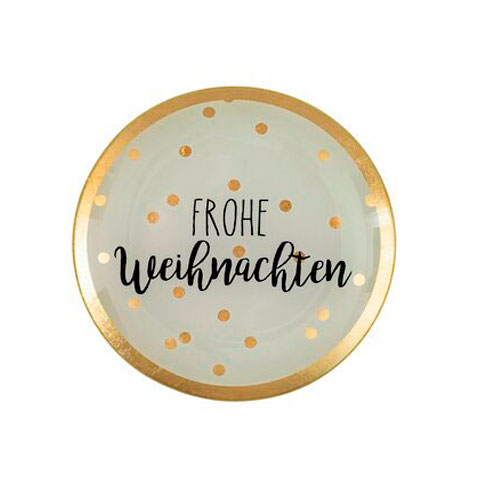 Love Plates - Glasteller "Frohe Weihnachten" von Gift Company Love Plates - Glasteller "Frohe Weihnachten" von Gift Company