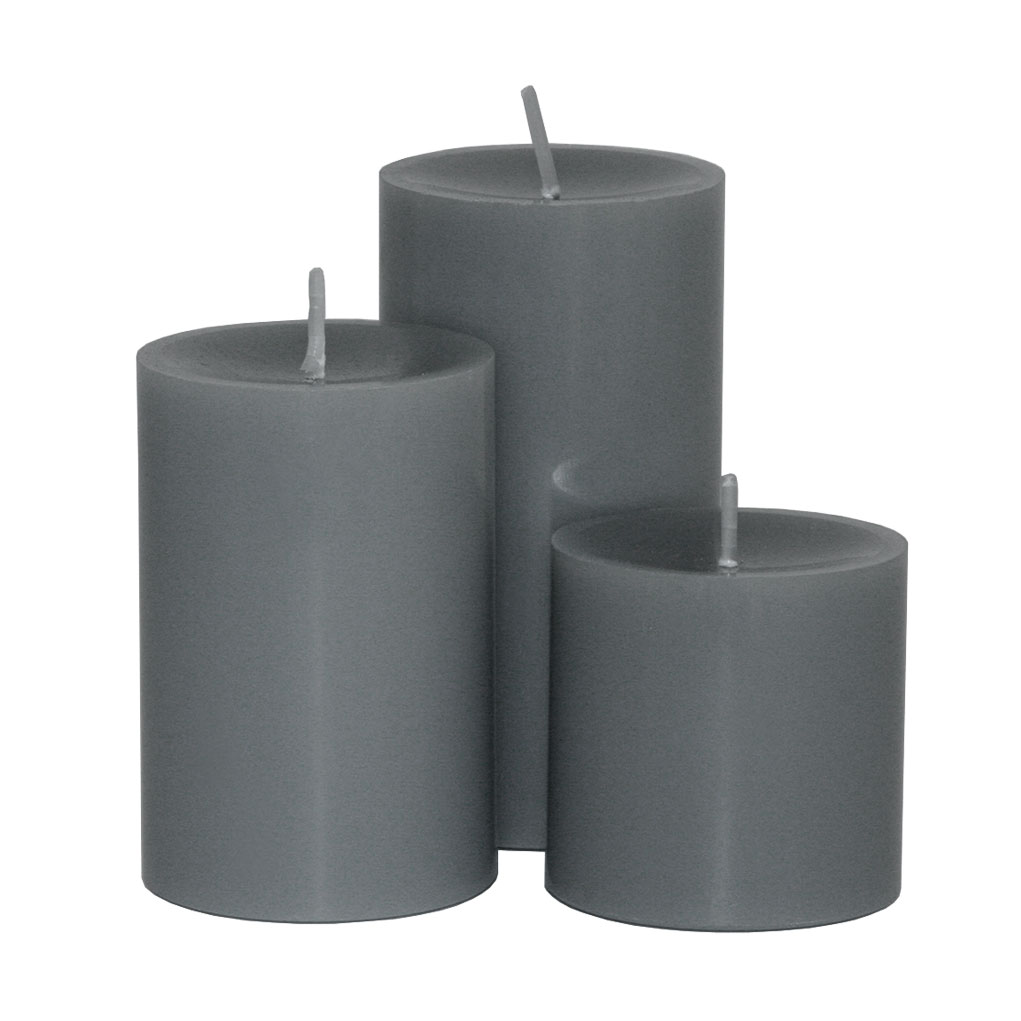 Farbe Schiefer / Engels ORIGINAL - Stumpenkerze gegossen