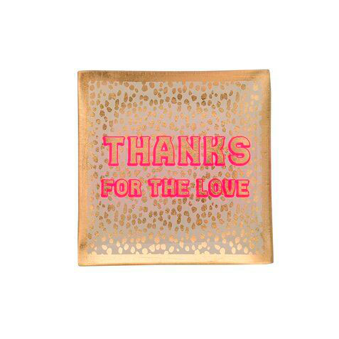 Love Plates - Glasteller "Thanks for the Love" von Gift Company Love Plates - Glasteller "Thanks for the Love" von Gift Company