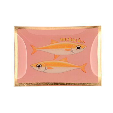 Love Plates - Glasteller "Anchovies rosa" von Gift Company Love Plates - Glasteller "Anchovies rosa" von Gift Company