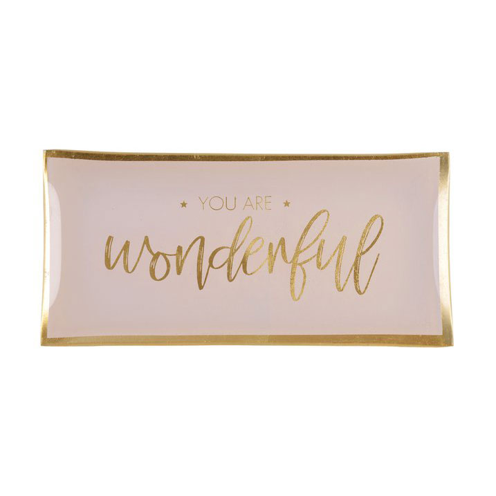 Love Plates - Glasteller "You are wonderful" von Gift Company Love Plates - Glasteller "You are wonderful" von Gift Company