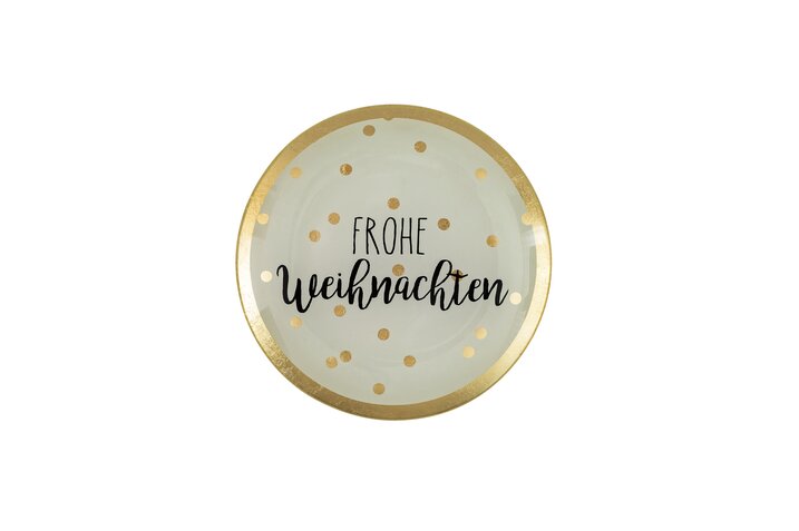 Love Plates - Glasteller "Frohe Weihnachten" von Gift Company