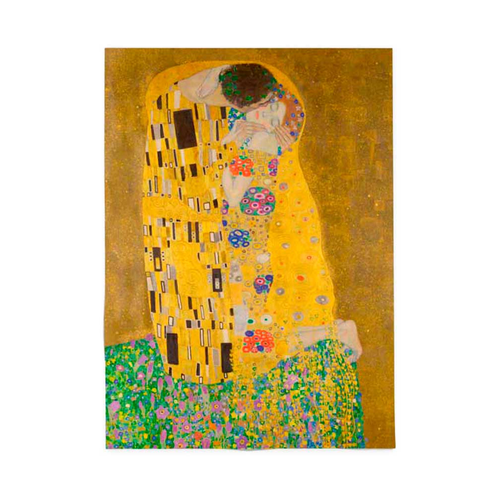 "Der Kuss" - Geschirrtuch / Gustav Klimt