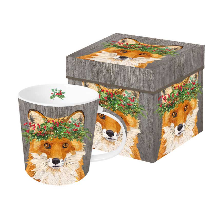 Winter Berry Fox - die große Porzellantasse von PPD Winter Berry Fox - die große Porzellantasse von PPD