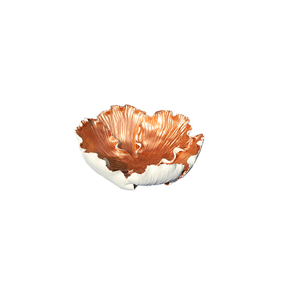 Tulpenschale aus Keramik - Farbe Keramik natur - kupfer