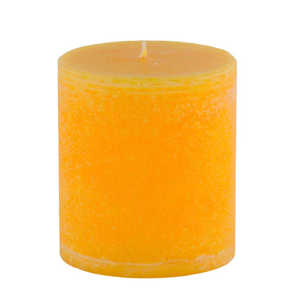 Schulthess Stumpenkerze ohne Duft - Farbe Sonnenblume