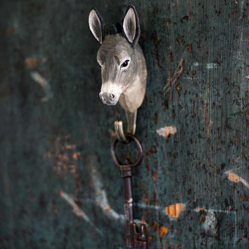 Kleiderhaken "Esel"- Handwerkskunst von Wildlife Garden 