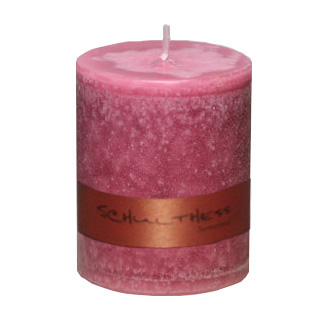 Schulthess Stumpenkerze ohne Duft - Farbe Sweet Rose