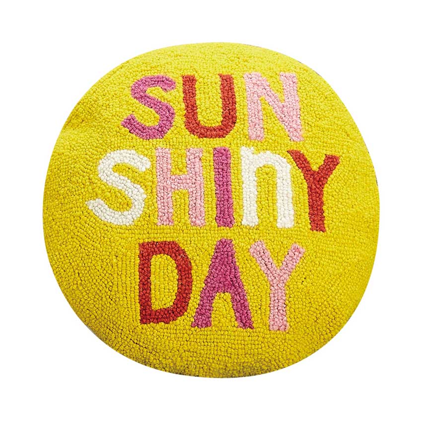 Sofakissen / Akzentkissen "Sun Shiny Day"  Ø 40 cm 
