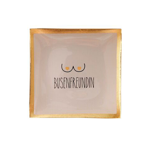 Love Plates - Glasteller "Busenfreundin" von Gift Company Love Plates - Glasteller "Busenfreundin" von Gift Company