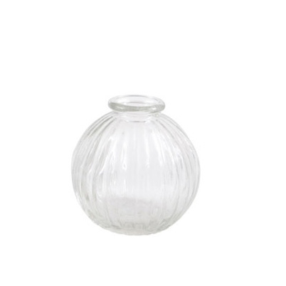 Mini Vase "Round" - klares Glas - von Miljögarden 
