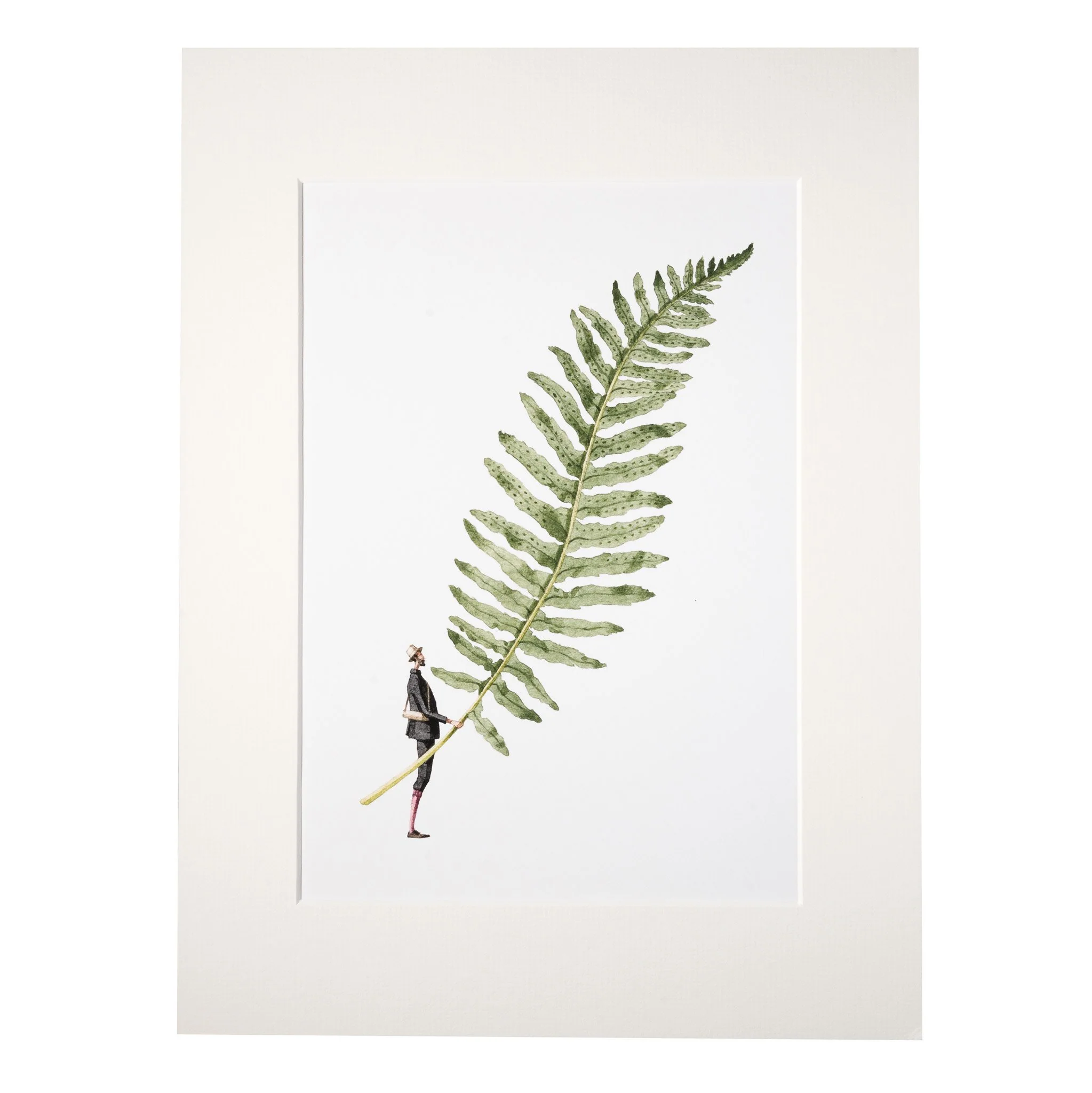 "FERN 6"- ART PRINT - liebenswerte und skurrile Kunst von Laura Stoddart