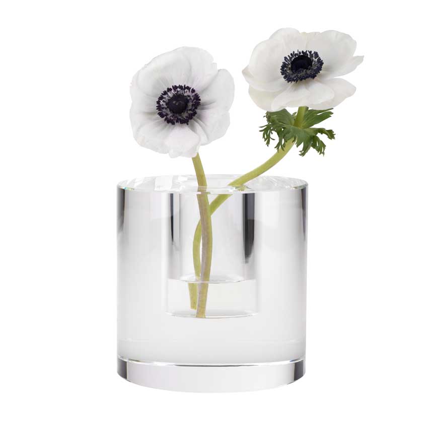 Dioptrics Kristallglas Vase - Zylinder S - von der Gift Company