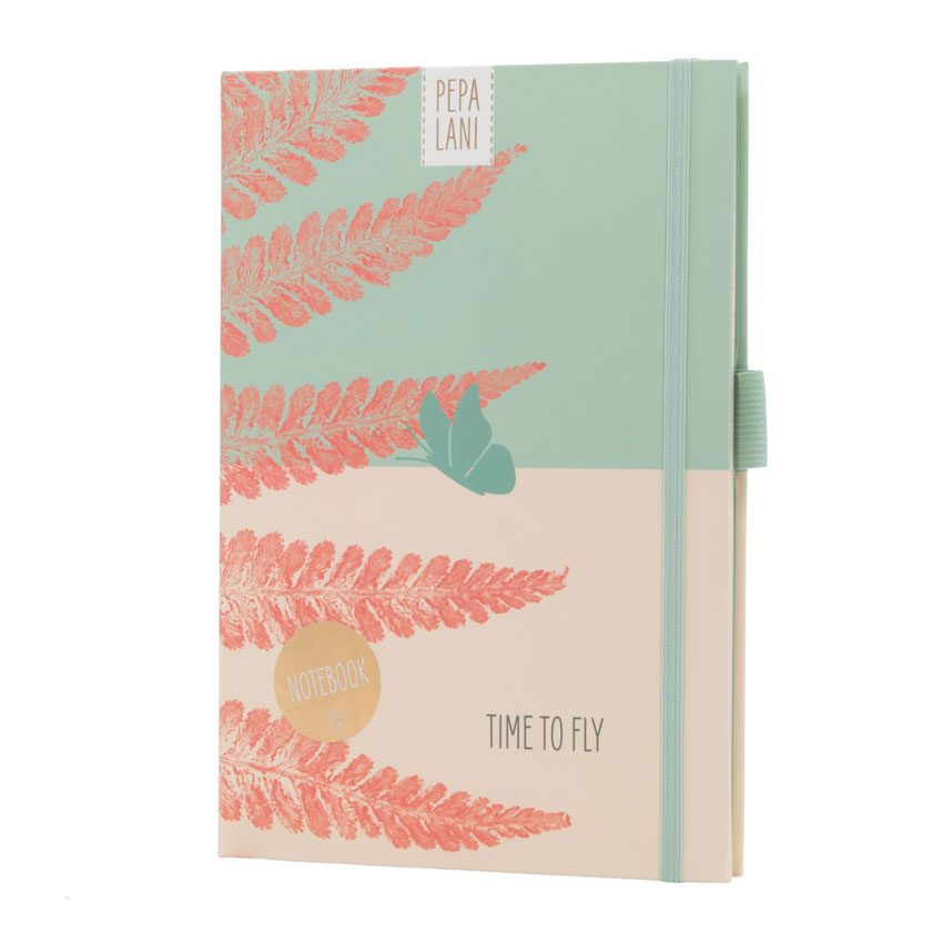 Notizbuch / Notebook "Time to Fly Schmetterling", Format DIN A5 von Pepa Lani
