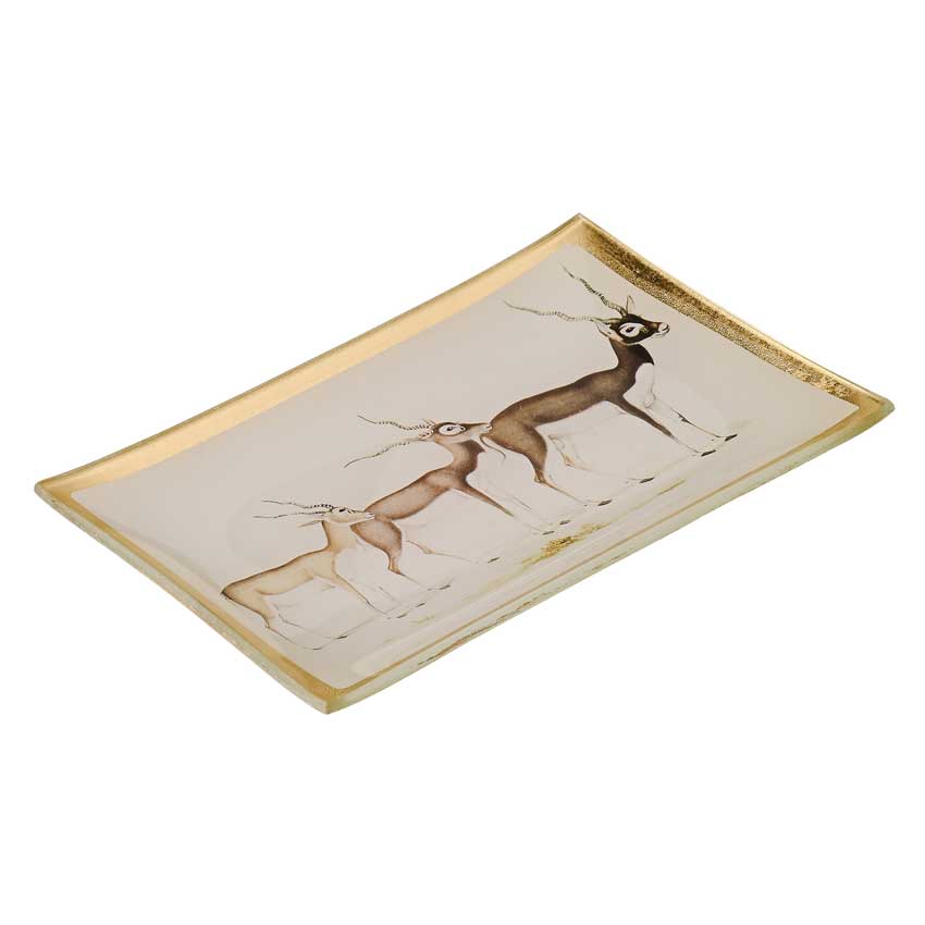 Love Plates - Glasteller "Antilopen" von Gift Company